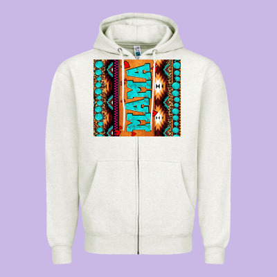 Aztec Leopard Glitter Zipper Hoodie Designed By Adodesignshop