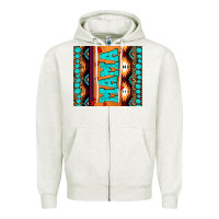 Oatmeal Heather aztec leopard glitter Zipper Hoodie - AdoDesignShop