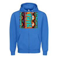 True Royal aztec leopard glitter Zipper Hoodie - AdoDesignShop