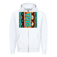 White aztec leopard glitter Zipper Hoodie - AdoDesignShop