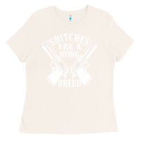 Bone Snitches Are A Dying Breed Motorcycle Biker Gun Ladies Tee - SnappyArt