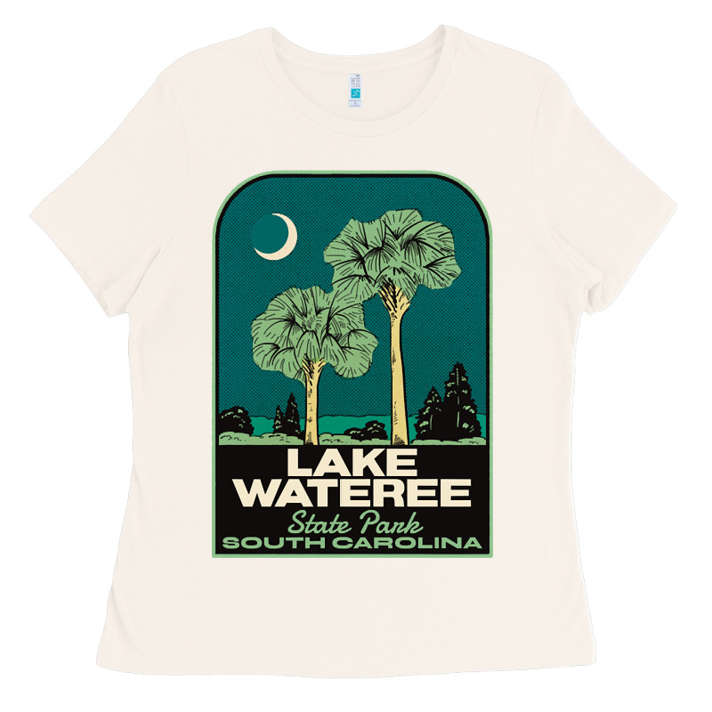 Trending Lake Wateree State Park Sc Vintage Travel Ladies Tee by SnappyArt | Teevron