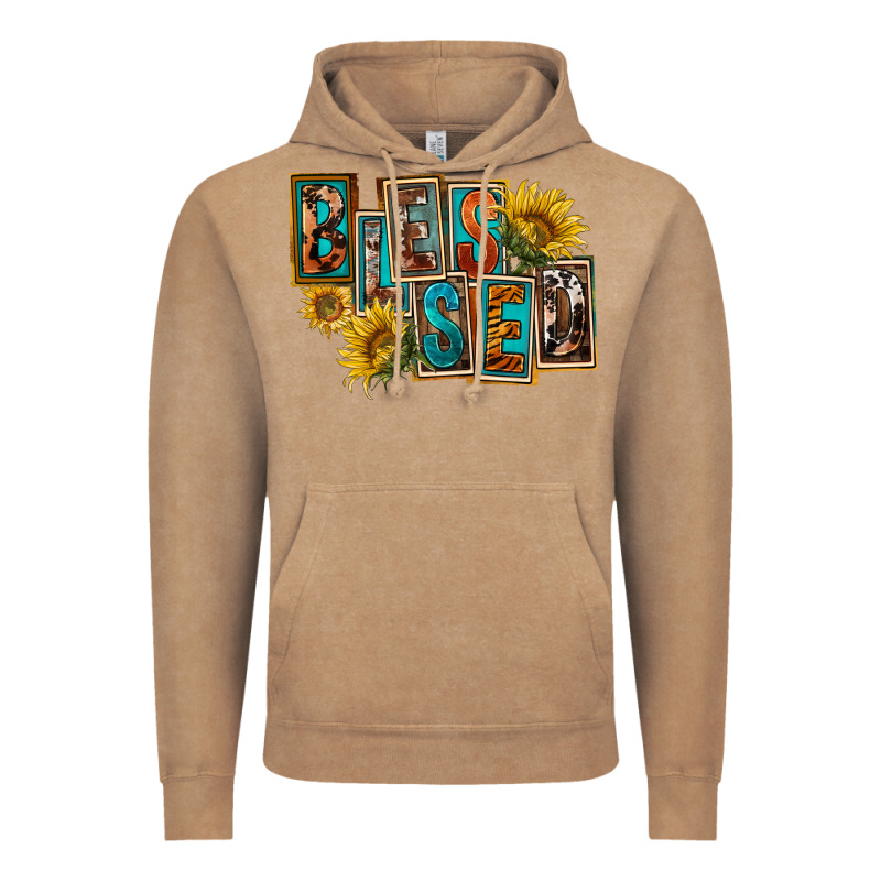 Western Blessed Vintage Hoodie by FaDigitalArtStudio | Teevron