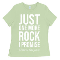 Matcha Rockhounds gear gift Just one more rock funny rockhounding Ladies Tee - SnappyArt