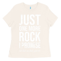 Bone Rockhounds gear gift Just one more rock funny rockhounding Ladies Tee - SnappyArt