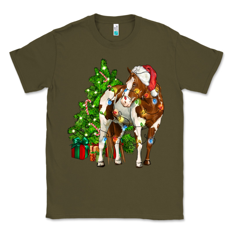 American Paint Horse Christmas Tree Classic Tee by CowGirlArtShop | Teevron