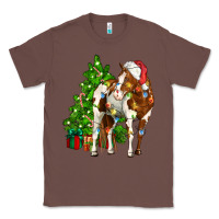 Chestnut american paint horse christmas tree Classic Tee - CowGirlArtShop