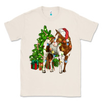Natural american paint horse christmas tree Classic Tee - CowGirlArtShop