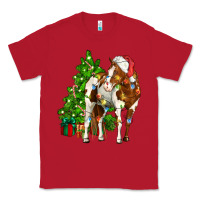 Red american paint horse christmas tree Classic Tee - CowGirlArtShop