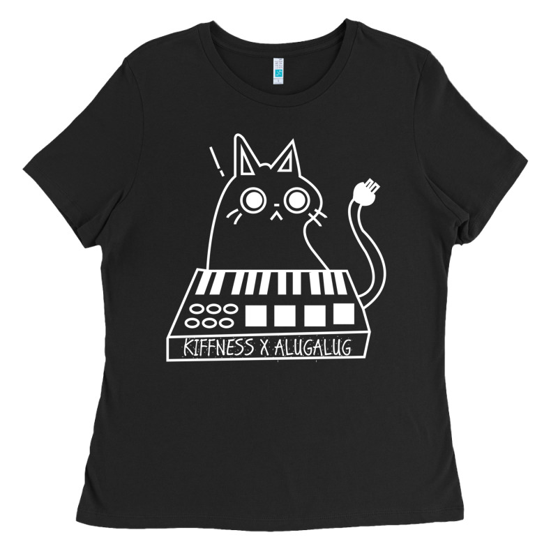 The Kiffness X Alugalug White Cat Classic Ladies Tee by SnappyArt | Teevron