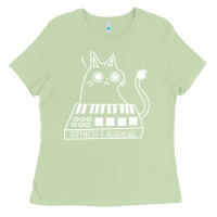 Matcha The KIFFNESS X ALUGALUG white cat Classic Ladies Tee - SnappyArt