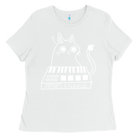 White The KIFFNESS X ALUGALUG white cat Classic Ladies Tee - SnappyArt