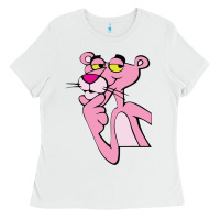 White pink panther Ladies Tee - SnappyArt