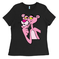 Black pink panther Ladies Tee - SnappyArt
