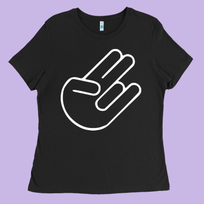 Shocker Hand Ladies Tee Designed By Snappyart