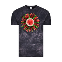 Cloud Black Watermelon Sunflower Vintage Tee - Jasminsmagicworld