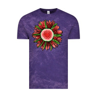 Cloud Purple Watermelon Sunflower Vintage Tee - Jasminsmagicworld