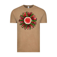 Vintage Coffee Watermelon Sunflower Vintage Tee - Jasminsmagicworld