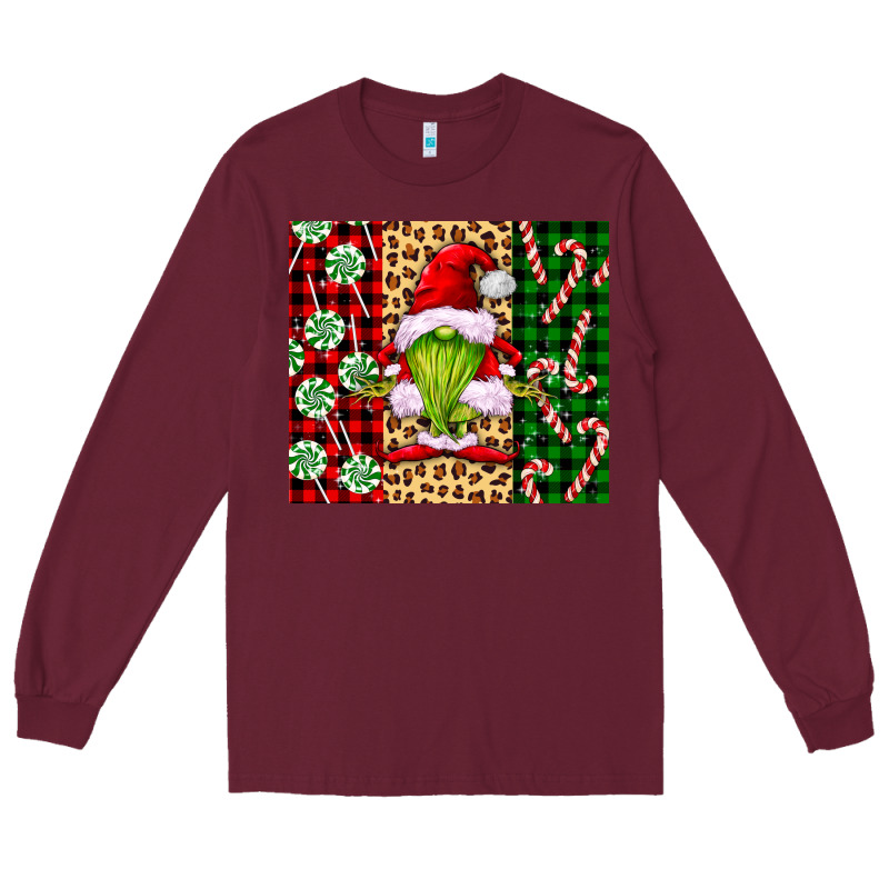 Green Christmas Gnome Long Sleeve Tee by FaDigitalArtStudio | Teevron