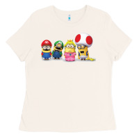 Bone Super Minion Bros Ladies Tee - FloraArt
