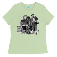 Matcha the ghost and mr chicken green Ladies Tee - FloraArt
