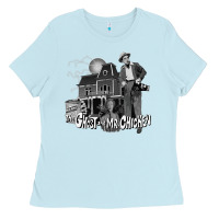 The Ghost And Mr Chicken Green Ladies Tee | Teevron