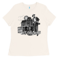 Bone the ghost and mr chicken green Ladies Tee - FloraArt