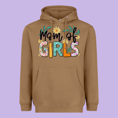 Mom Of Girls Heavyweight Hoodie Designed By Jahusdesignshop