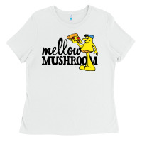 White mellow mushroom restaurant Ladies Tee - FloraArt
