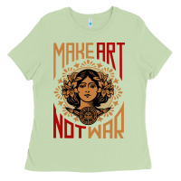 Matcha make art not war symbol Ladies Tee - FloraArt