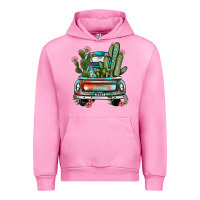Fuchsia Pink farm truck, Urban Hoodie - JahusDesignShop