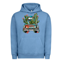 Pigment Pebble Blue farm truck, Urban Hoodie - JahusDesignShop
