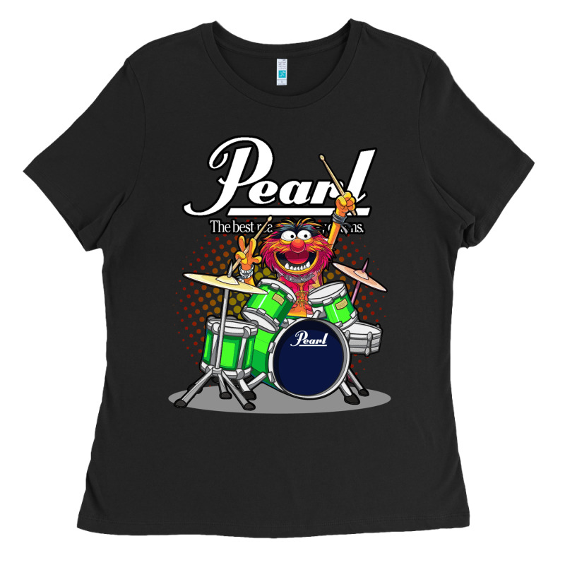 Animal Drummer Pearl Drums Ladies Tee by FloraArt | Teevron