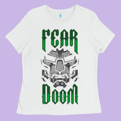 Fear Doom Ladies Tee Designed By Floraart