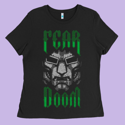 Fear Doom Ladies Tee Designed By Floraart
