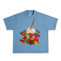 Pebble Blue teacher frappe coffee Urban Heavy Tee - FaDigitalArtStudio
