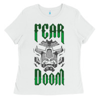 White Fear Doom Ladies Tee - FloraArt