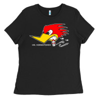 Black mr horsepower clay smith cams cigar smoking woodpecker shirt for man f Ladies Tee - FloraArt