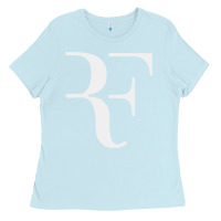 Baby Blue roger federer Ladies Tee - FloraArt