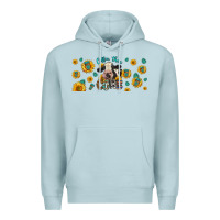 Blue Mist Coffee Then Cows Premium Hoodie - LillyAllenDesigns