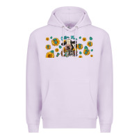 Lilac Coffee Then Cows Premium Hoodie - LillyAllenDesigns