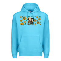 Ocean Blue Coffee Then Cows Premium Hoodie - LillyAllenDesigns