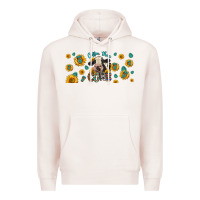 Pale Pink Coffee Then Cows Premium Hoodie - LillyAllenDesigns