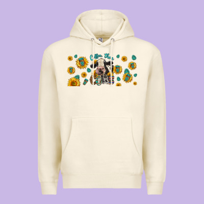 Coffee Then Cows Premium Hoodie Designed By Lillyallendesigns
