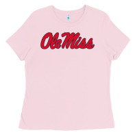 Bubblegum Pink ole miss Ladies Tee - FloraArt
