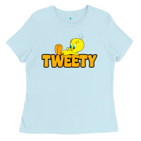 Baby Blue tweety Ladies Tee - FloraArt