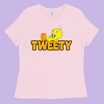 Tweety Ladies Tee Designed By Floraart