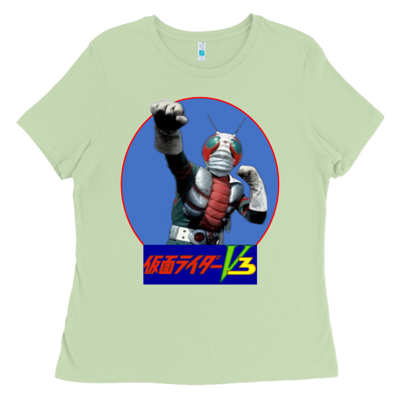 Kamen Rider V3 Punch Ladies Tee by FloraArt | Teevron