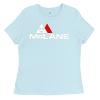Baby Blue cool mclane design Ladies Tee - FloraArt