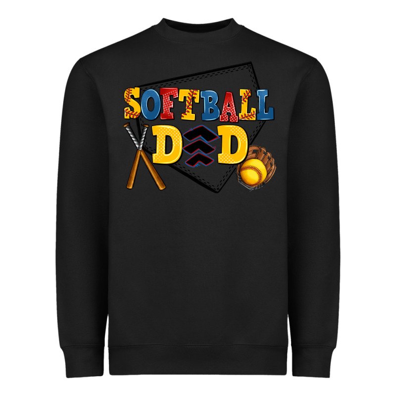 Softball Dad Heavyweight Sweatshirt by AdoDesignShop | Teevron